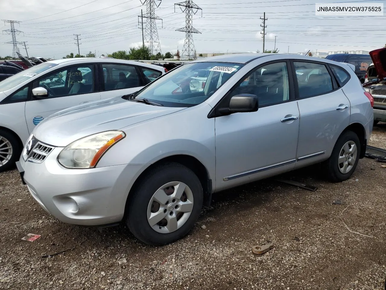 2012 Nissan Rogue S VIN: JN8AS5MV2CW375525 Lot: 69588354