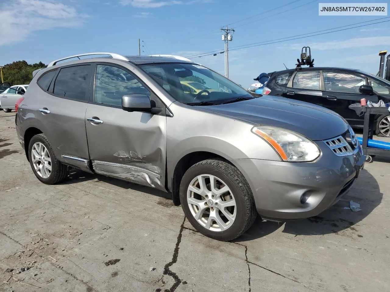 JN8AS5MT7CW267402 2012 Nissan Rogue S