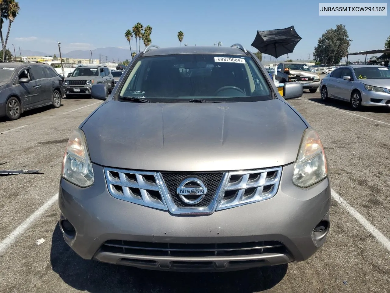 JN8AS5MTXCW294562 2012 Nissan Rogue S