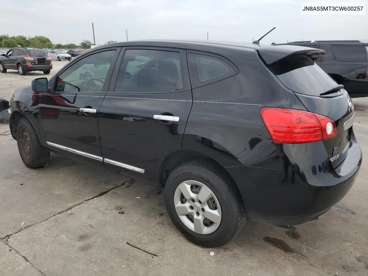 2012 Nissan Rogue S VIN: JN8AS5MT3CW600257 Lot: 70102034