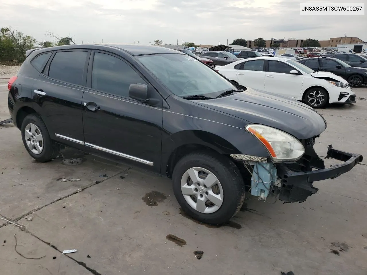 2012 Nissan Rogue S VIN: JN8AS5MT3CW600257 Lot: 70102034