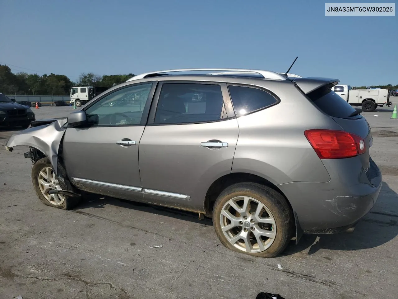 2012 Nissan Rogue S VIN: JN8AS5MT6CW302026 Lot: 70375214