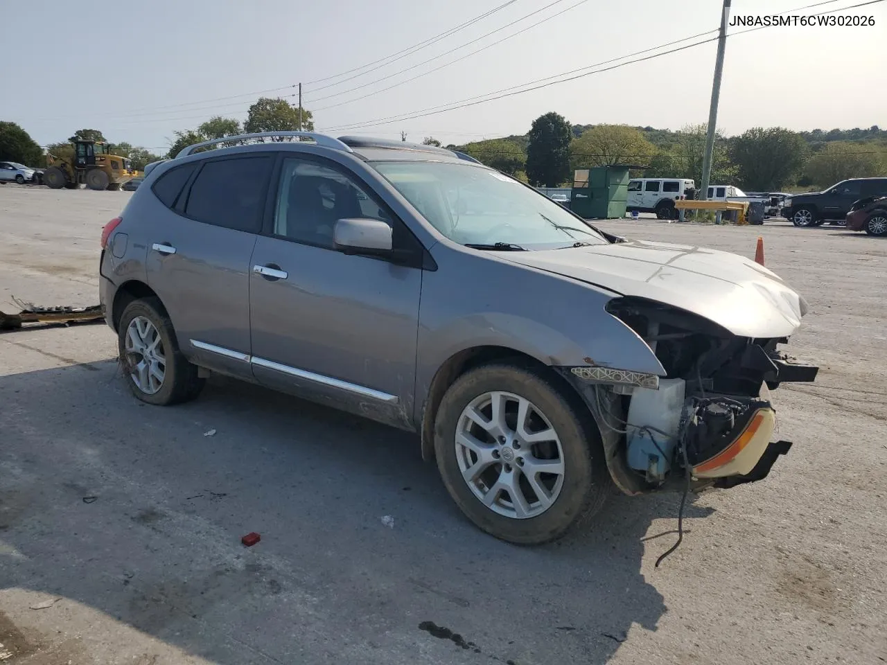 2012 Nissan Rogue S VIN: JN8AS5MT6CW302026 Lot: 70375214