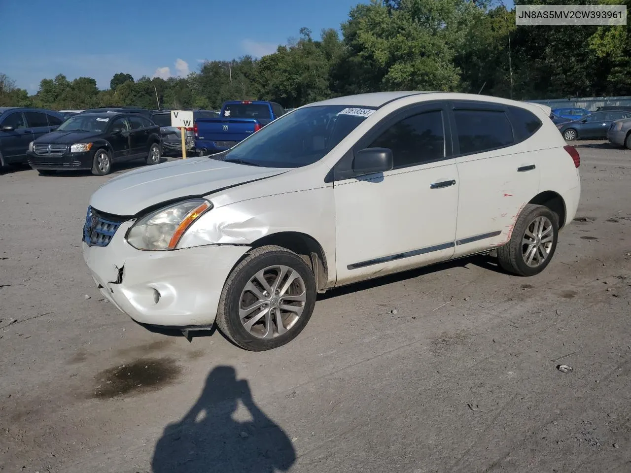 2012 Nissan Rogue S VIN: JN8AS5MV2CW393961 Lot: 70618554