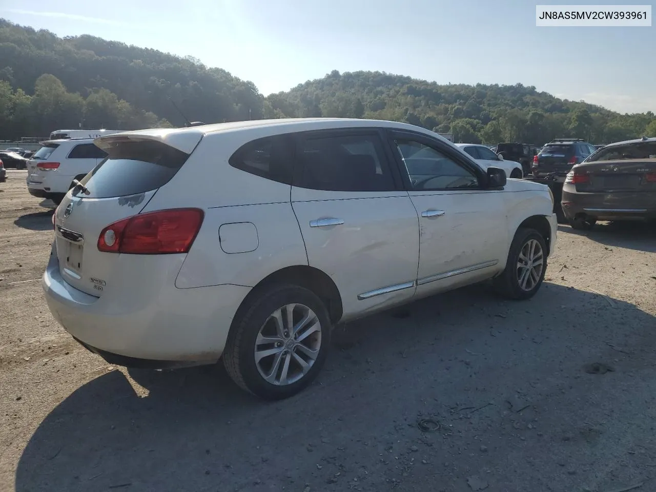 2012 Nissan Rogue S VIN: JN8AS5MV2CW393961 Lot: 70618554