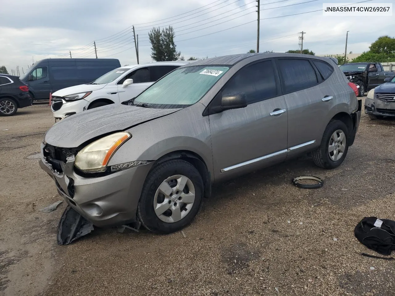 2012 Nissan Rogue S VIN: JN8AS5MT4CW269267 Lot: 70684274