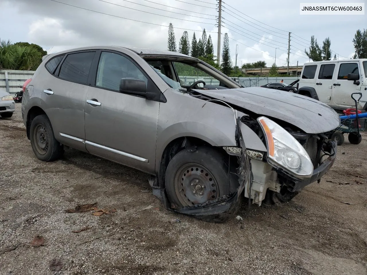 2012 Nissan Rogue S VIN: JN8AS5MT6CW600463 Lot: 71255874