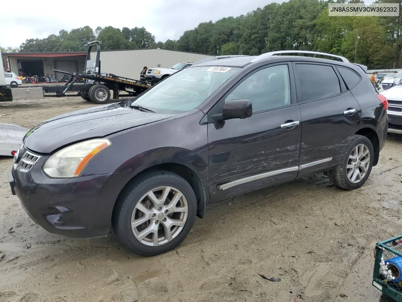 2012 Nissan Rogue S VIN: JN8AS5MV3CW362332 Lot: 71957984