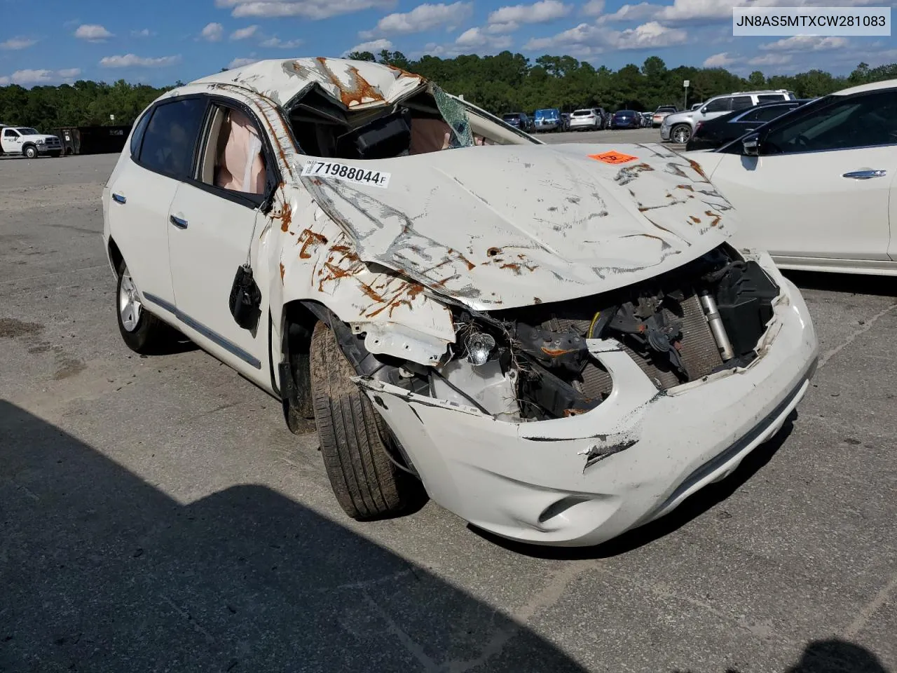 2012 Nissan Rogue S VIN: JN8AS5MTXCW281083 Lot: 71988044