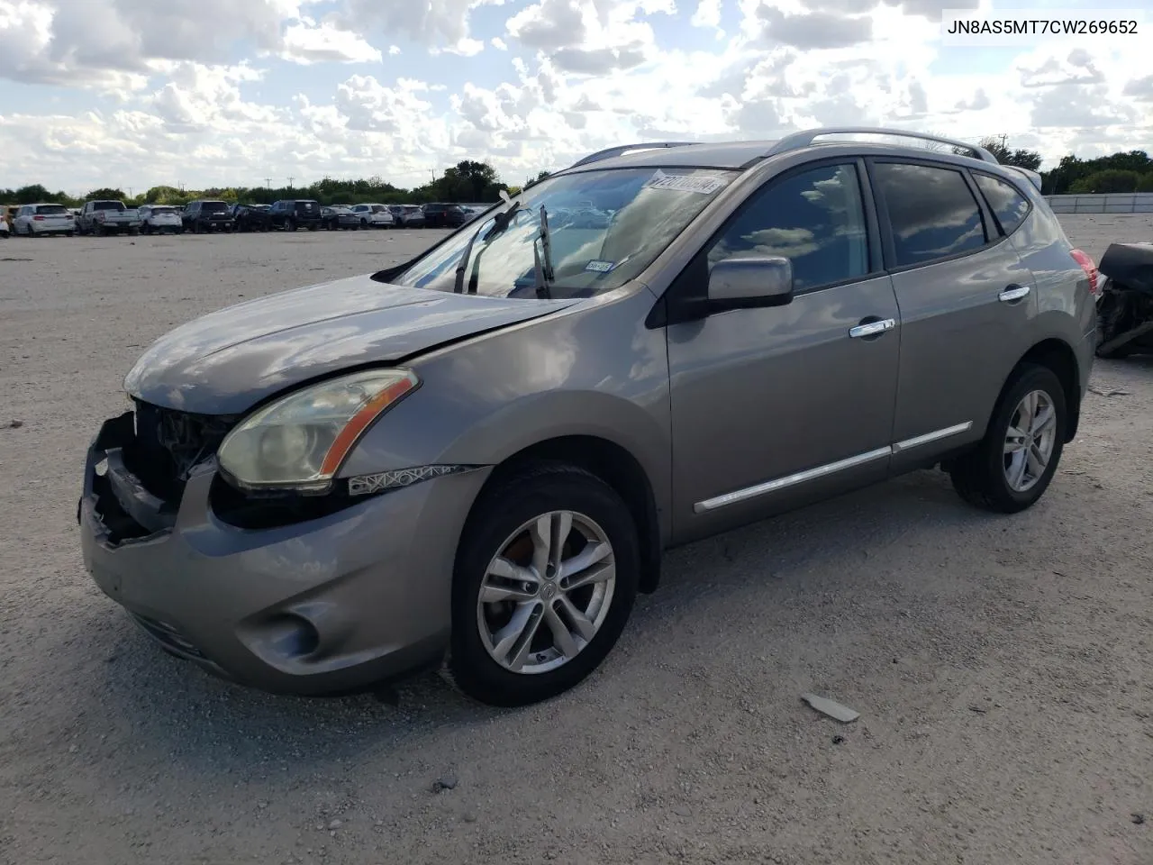 2012 Nissan Rogue S VIN: JN8AS5MT7CW269652 Lot: 72070604