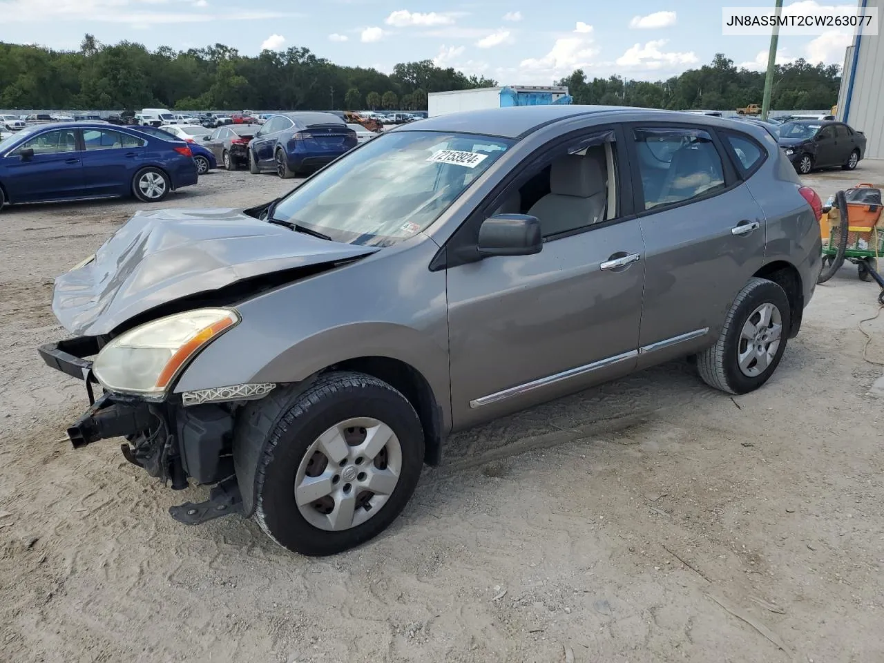 2012 Nissan Rogue S VIN: JN8AS5MT2CW263077 Lot: 72153924