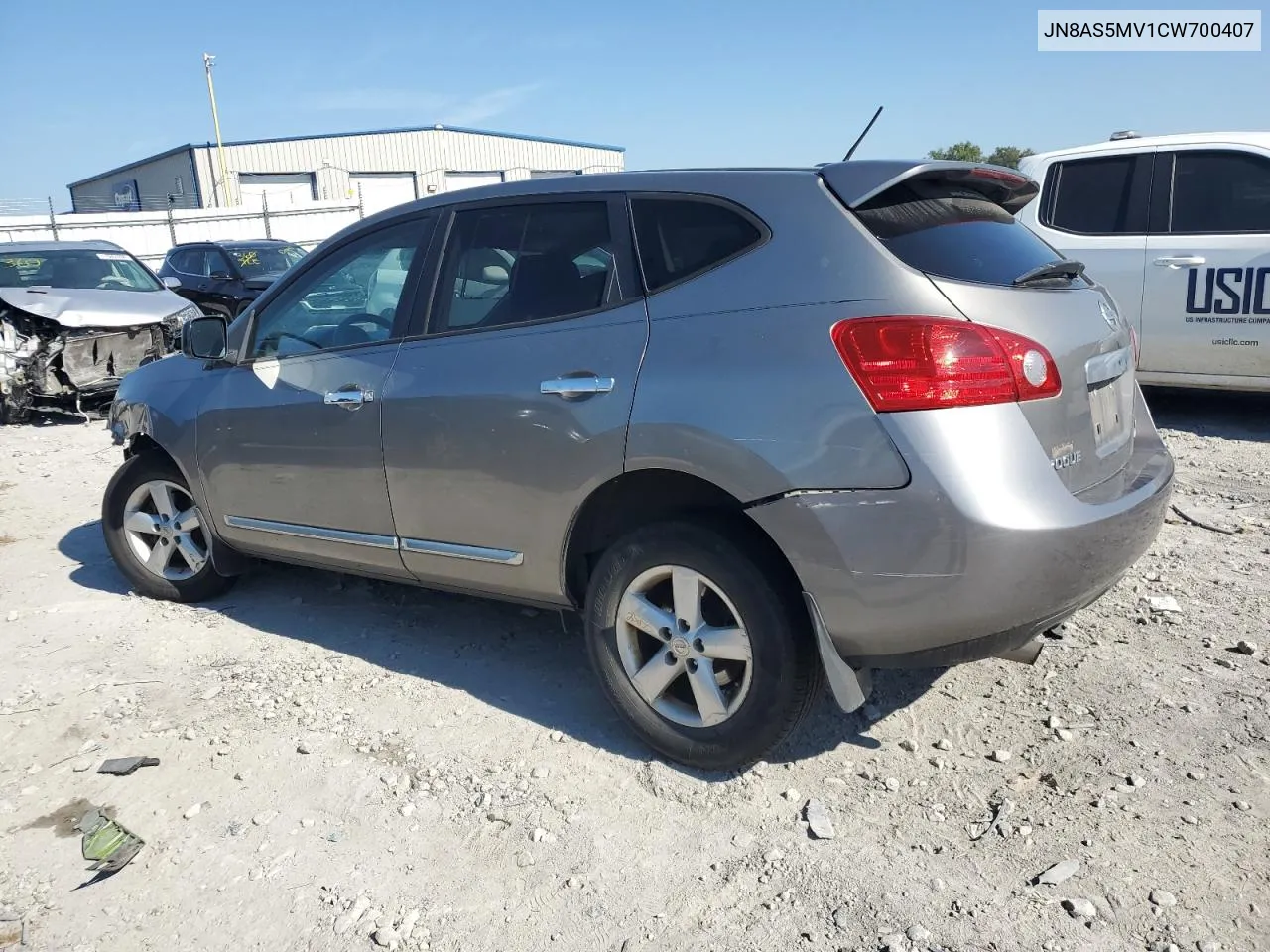 2012 Nissan Rogue S VIN: JN8AS5MV1CW700407 Lot: 72165784