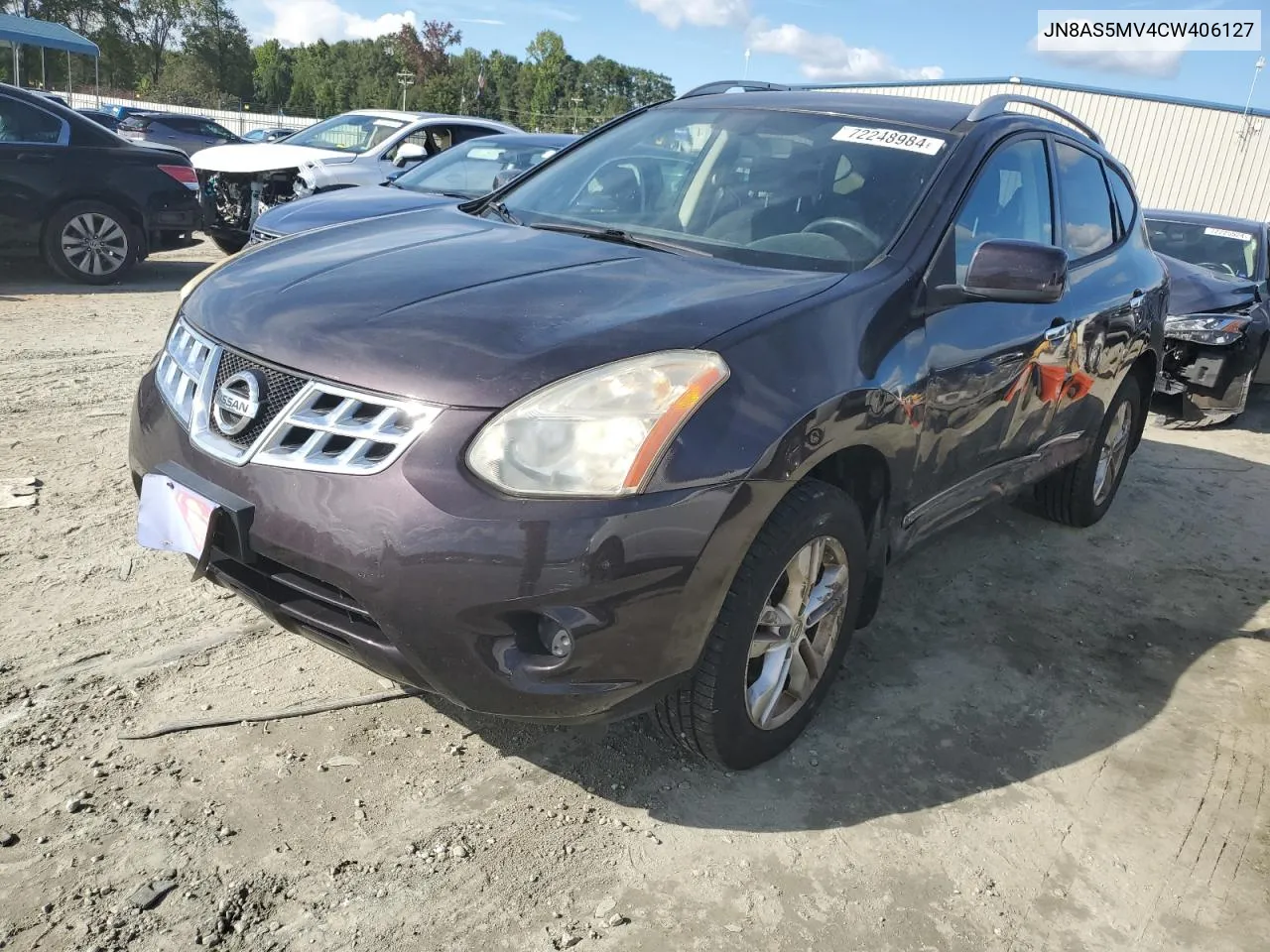 2012 Nissan Rogue S VIN: JN8AS5MV4CW406127 Lot: 72248984