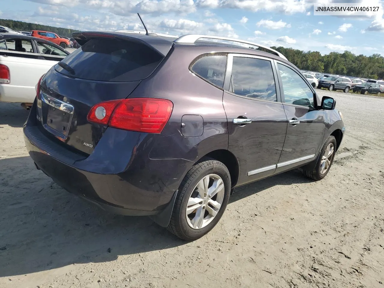 2012 Nissan Rogue S VIN: JN8AS5MV4CW406127 Lot: 72248984