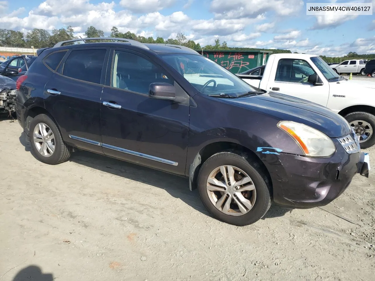 2012 Nissan Rogue S VIN: JN8AS5MV4CW406127 Lot: 72248984