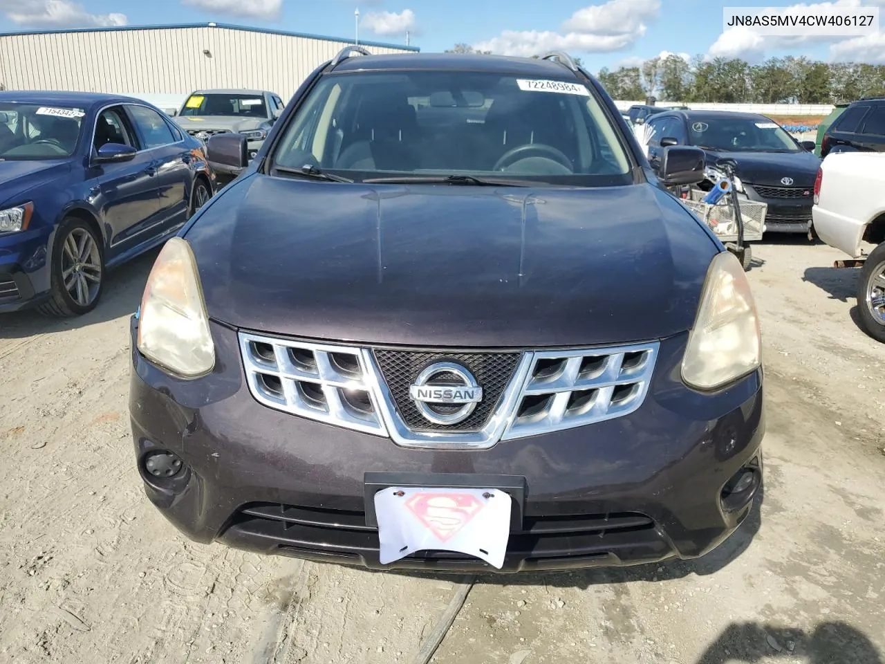 JN8AS5MV4CW406127 2012 Nissan Rogue S