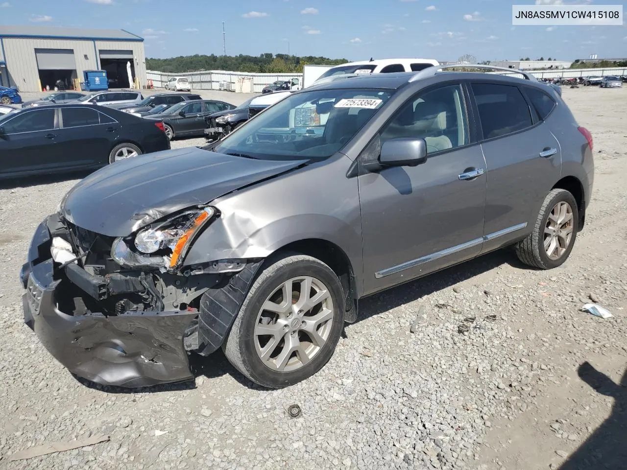 2012 Nissan Rogue S VIN: JN8AS5MV1CW415108 Lot: 72573394