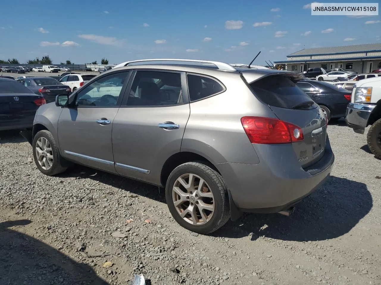 2012 Nissan Rogue S VIN: JN8AS5MV1CW415108 Lot: 72573394