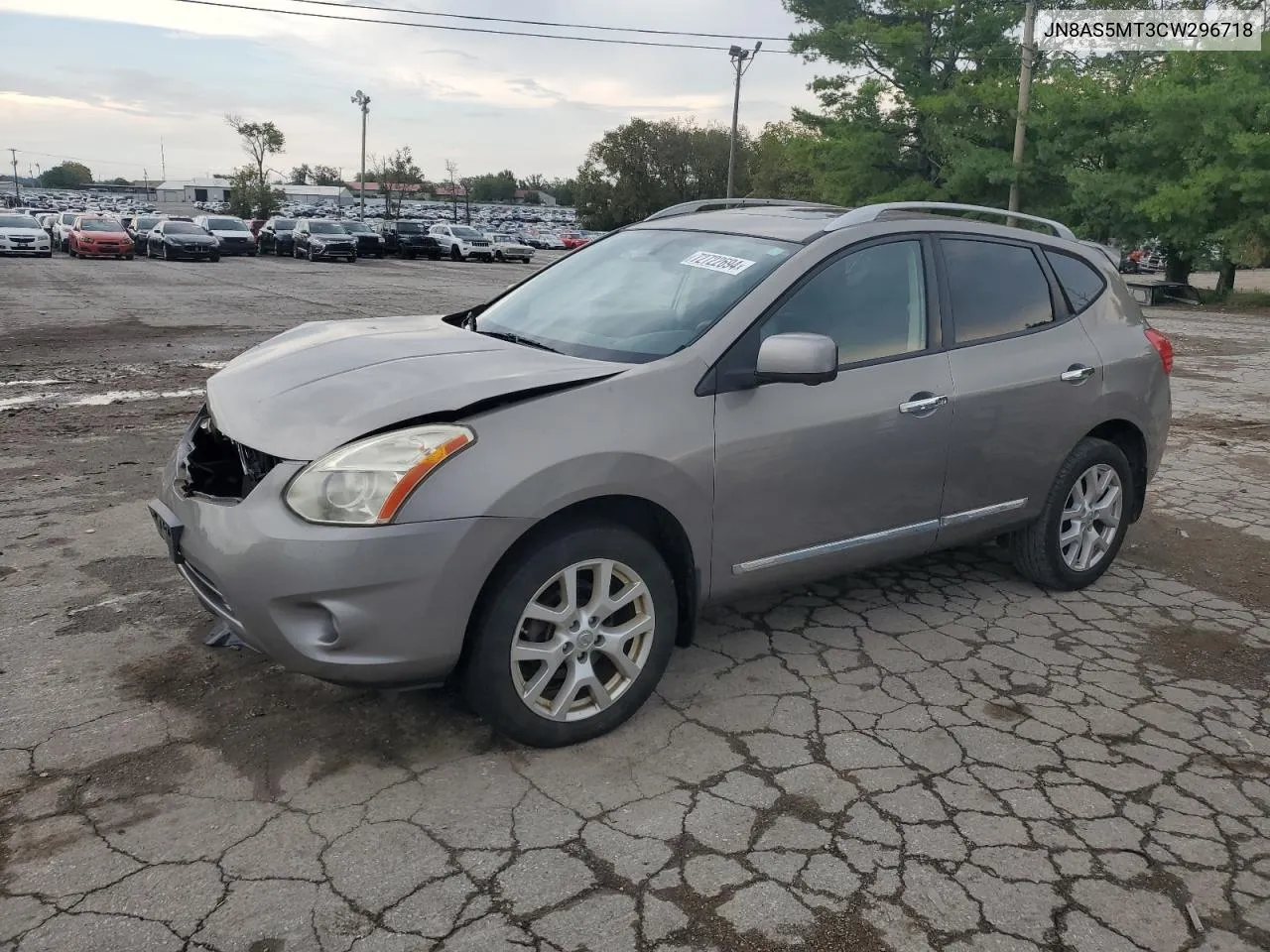 2012 Nissan Rogue S VIN: JN8AS5MT3CW296718 Lot: 72722694