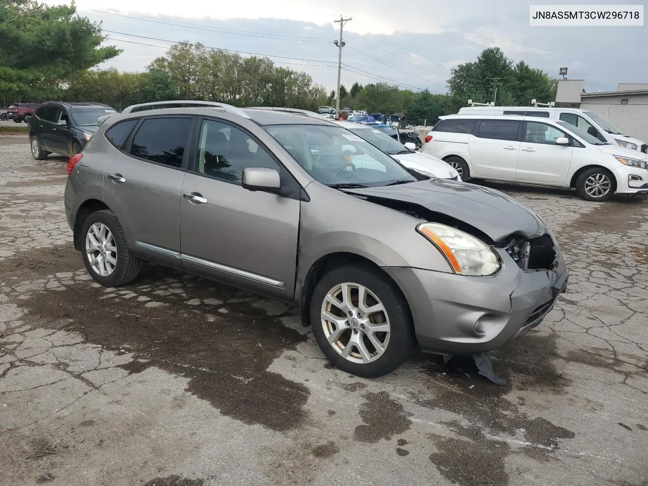 2012 Nissan Rogue S VIN: JN8AS5MT3CW296718 Lot: 72722694