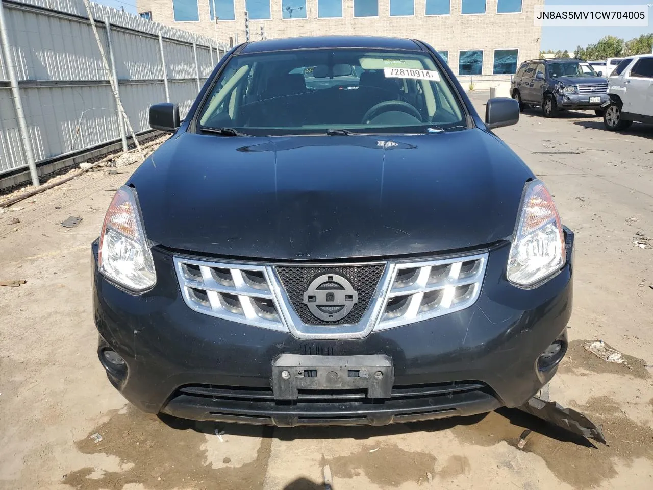 2012 Nissan Rogue S VIN: JN8AS5MV1CW704005 Lot: 72810914