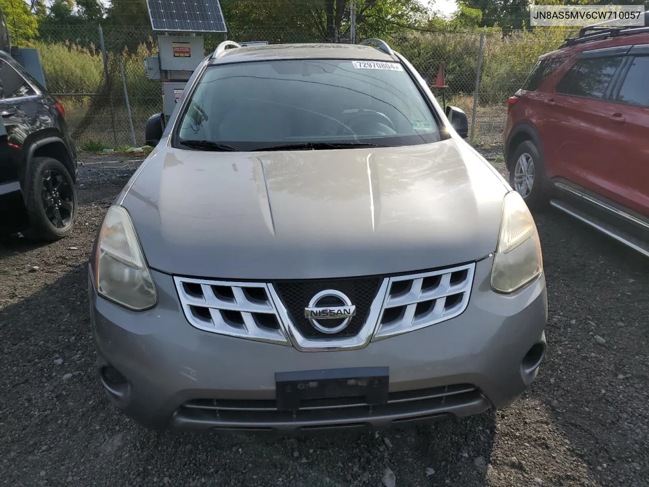 2012 Nissan Rogue S VIN: JN8AS5MV6CW710057 Lot: 72970804