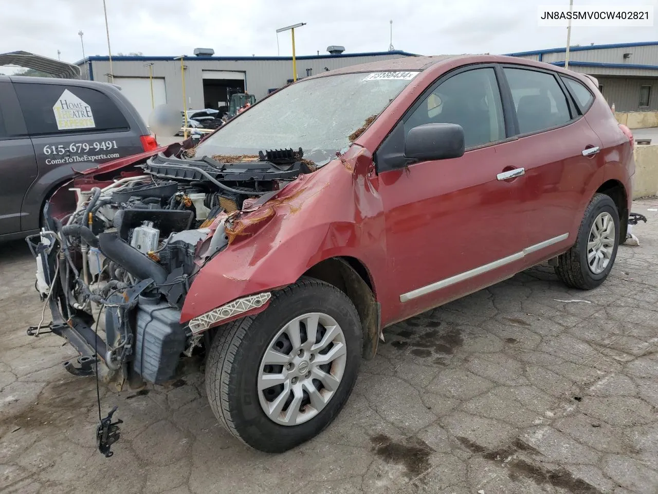 2012 Nissan Rogue S VIN: JN8AS5MV0CW402821 Lot: 73166434