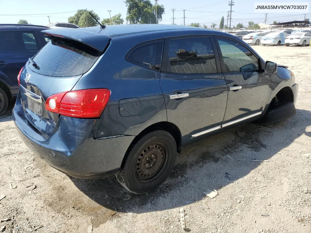 2012 Nissan Rogue S VIN: JN8AS5MV9CW703037 Lot: 73662934