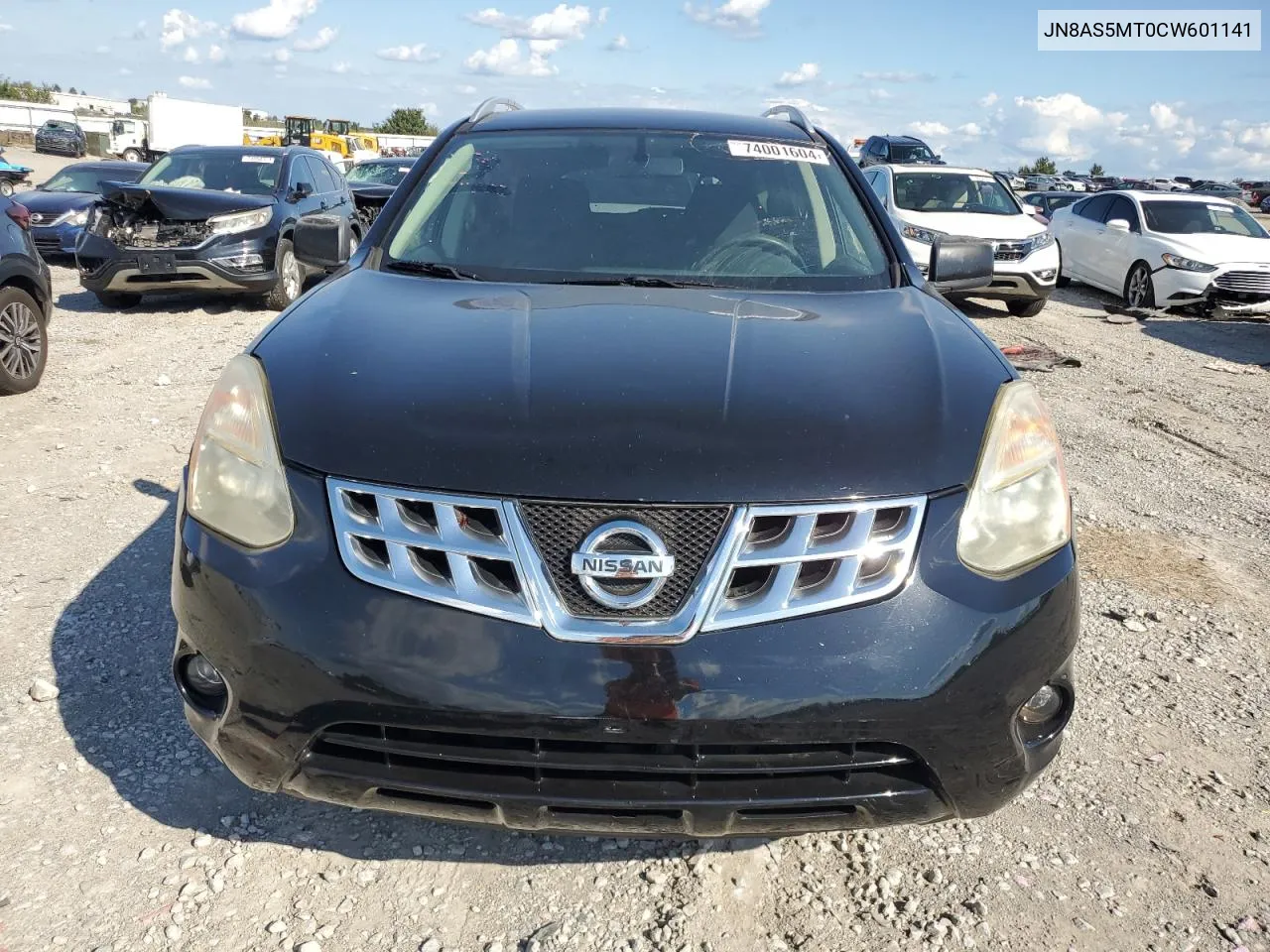 2012 Nissan Rogue S VIN: JN8AS5MT0CW601141 Lot: 74001604