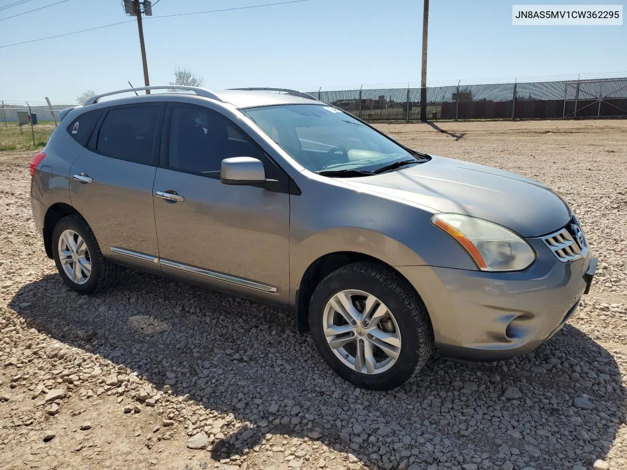 2012 Nissan Rogue S VIN: JN8AS5MV1CW362295 Lot: 74314323