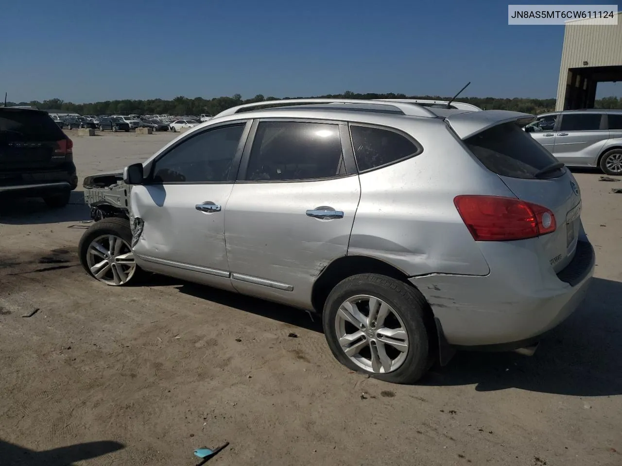 2012 Nissan Rogue S VIN: JN8AS5MT6CW611124 Lot: 74547924