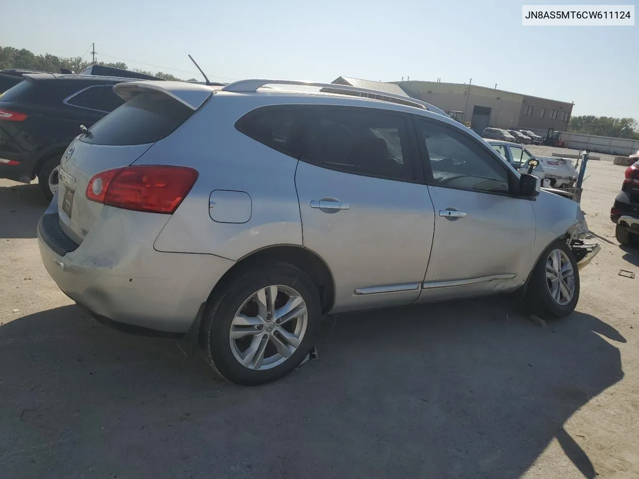 2012 Nissan Rogue S VIN: JN8AS5MT6CW611124 Lot: 74547924