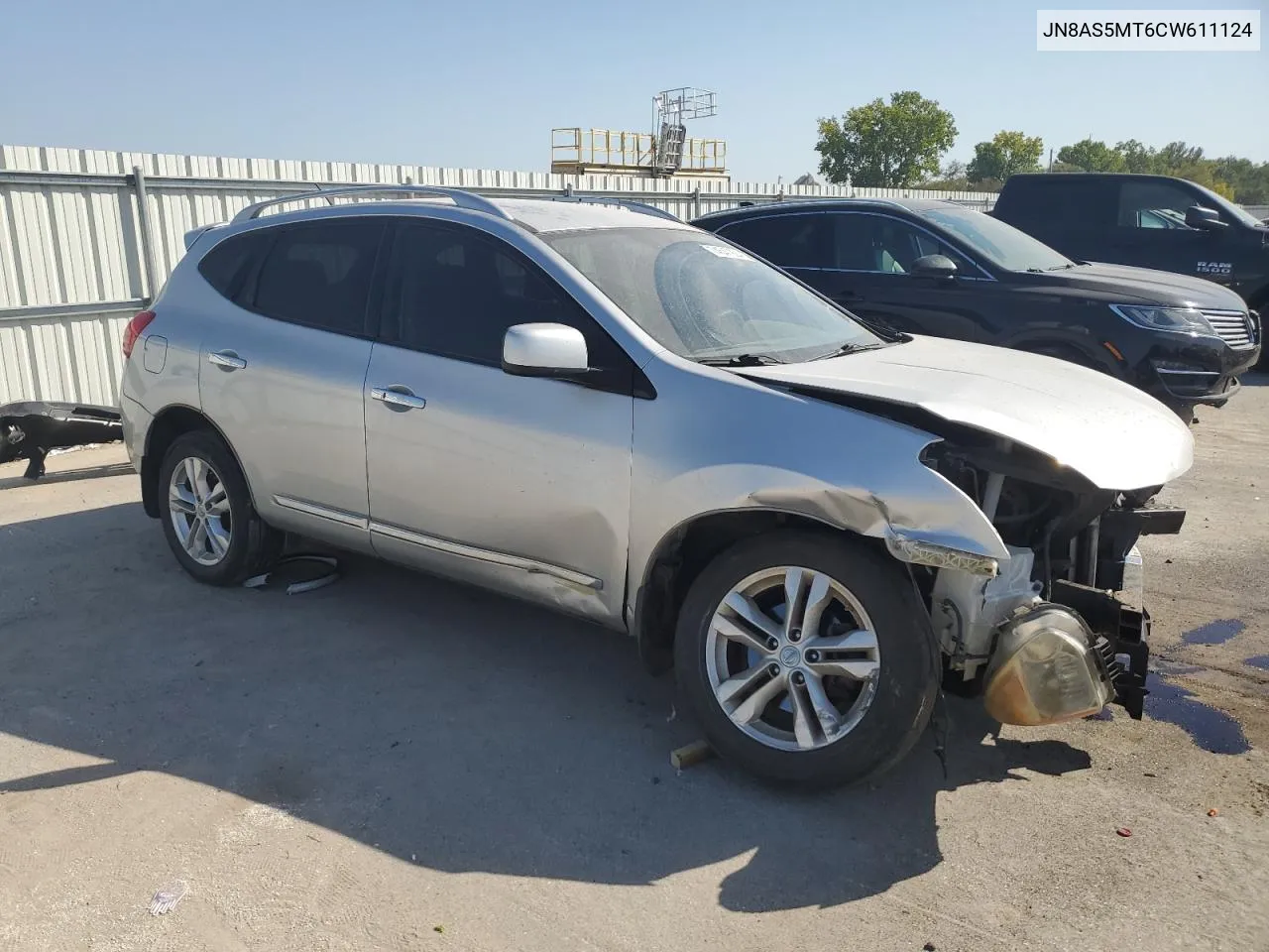 2012 Nissan Rogue S VIN: JN8AS5MT6CW611124 Lot: 74547924