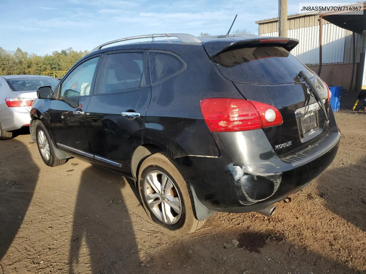 2012 Nissan Rogue S VIN: JN8AS5MV7CW716367 Lot: 74597134