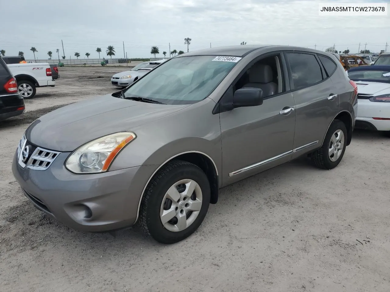 2012 Nissan Rogue S VIN: JN8AS5MT1CW273678 Lot: 74773484