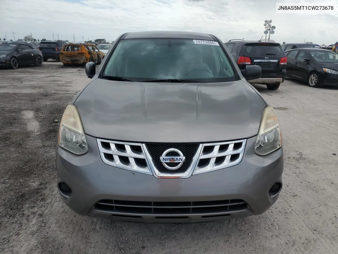 2012 Nissan Rogue S VIN: JN8AS5MT1CW273678 Lot: 74773484