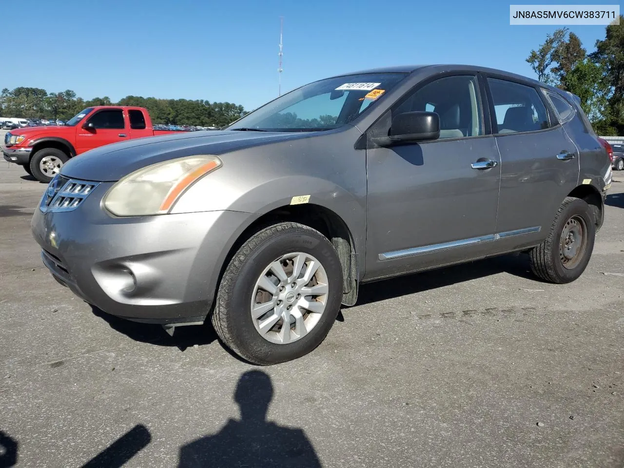 2012 Nissan Rogue S VIN: JN8AS5MV6CW383711 Lot: 74811614