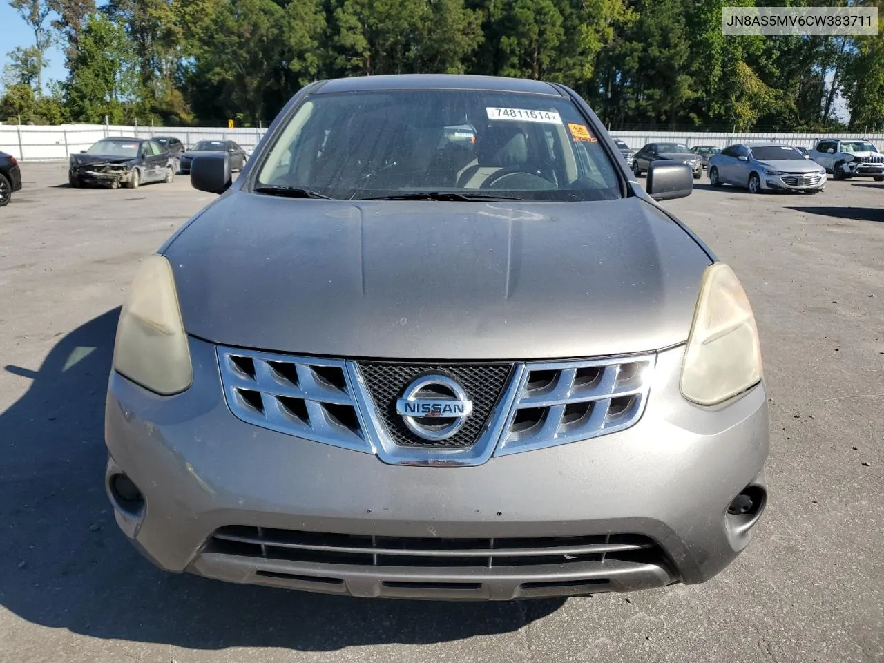 2012 Nissan Rogue S VIN: JN8AS5MV6CW383711 Lot: 74811614