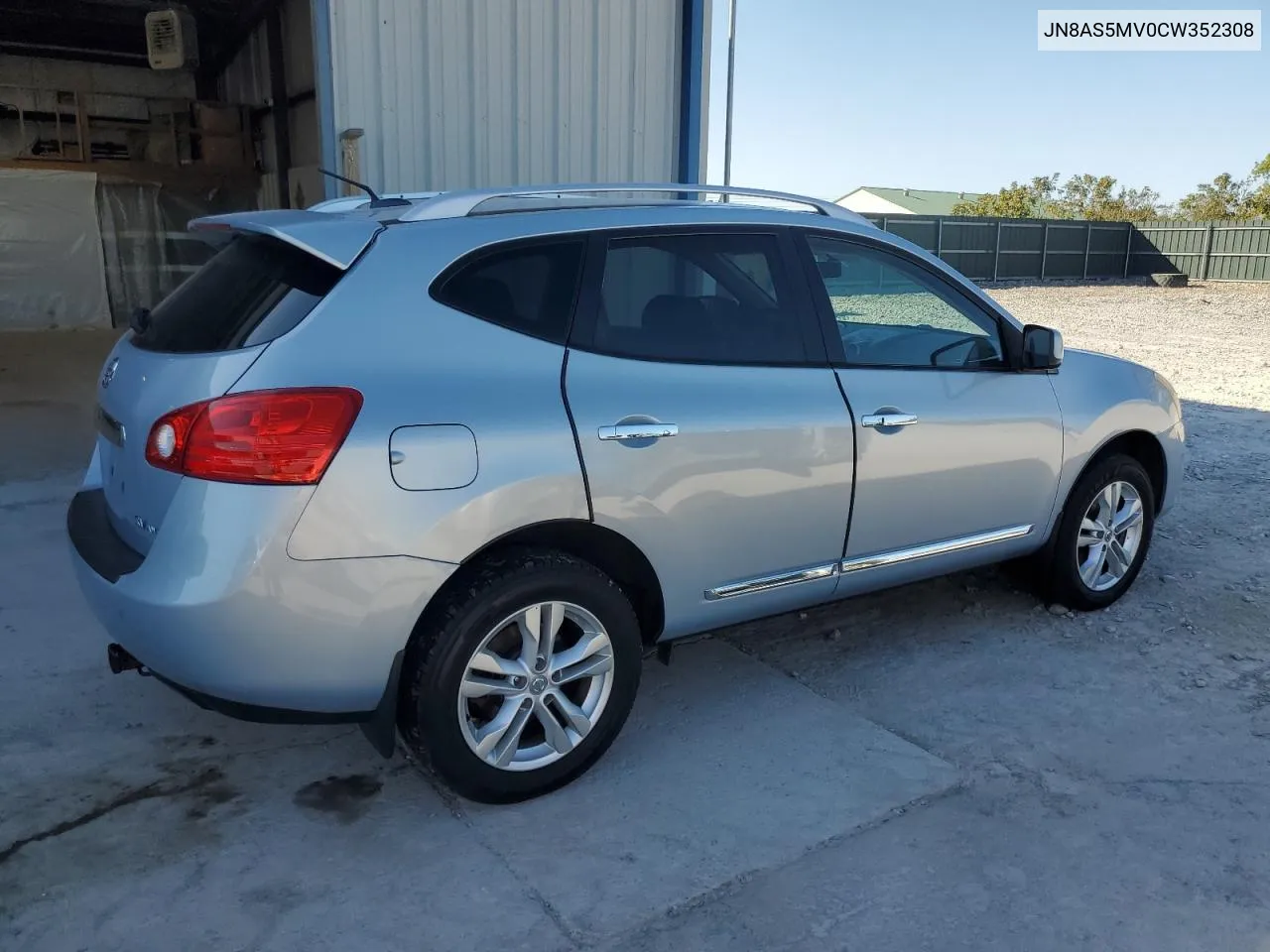 2012 Nissan Rogue S VIN: JN8AS5MV0CW352308 Lot: 74953774