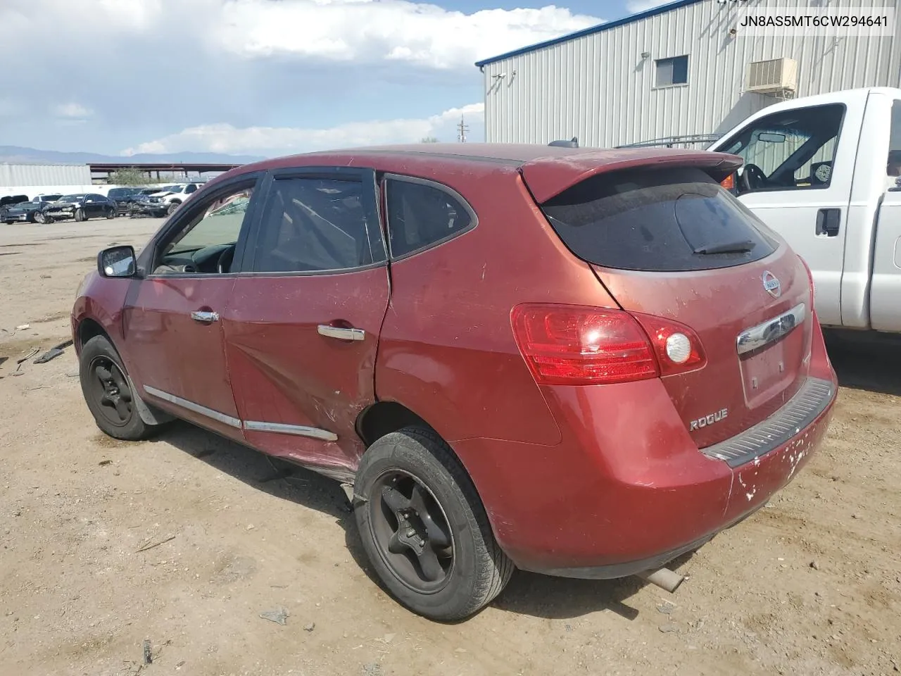 2012 Nissan Rogue S VIN: JN8AS5MT6CW294641 Lot: 75223564