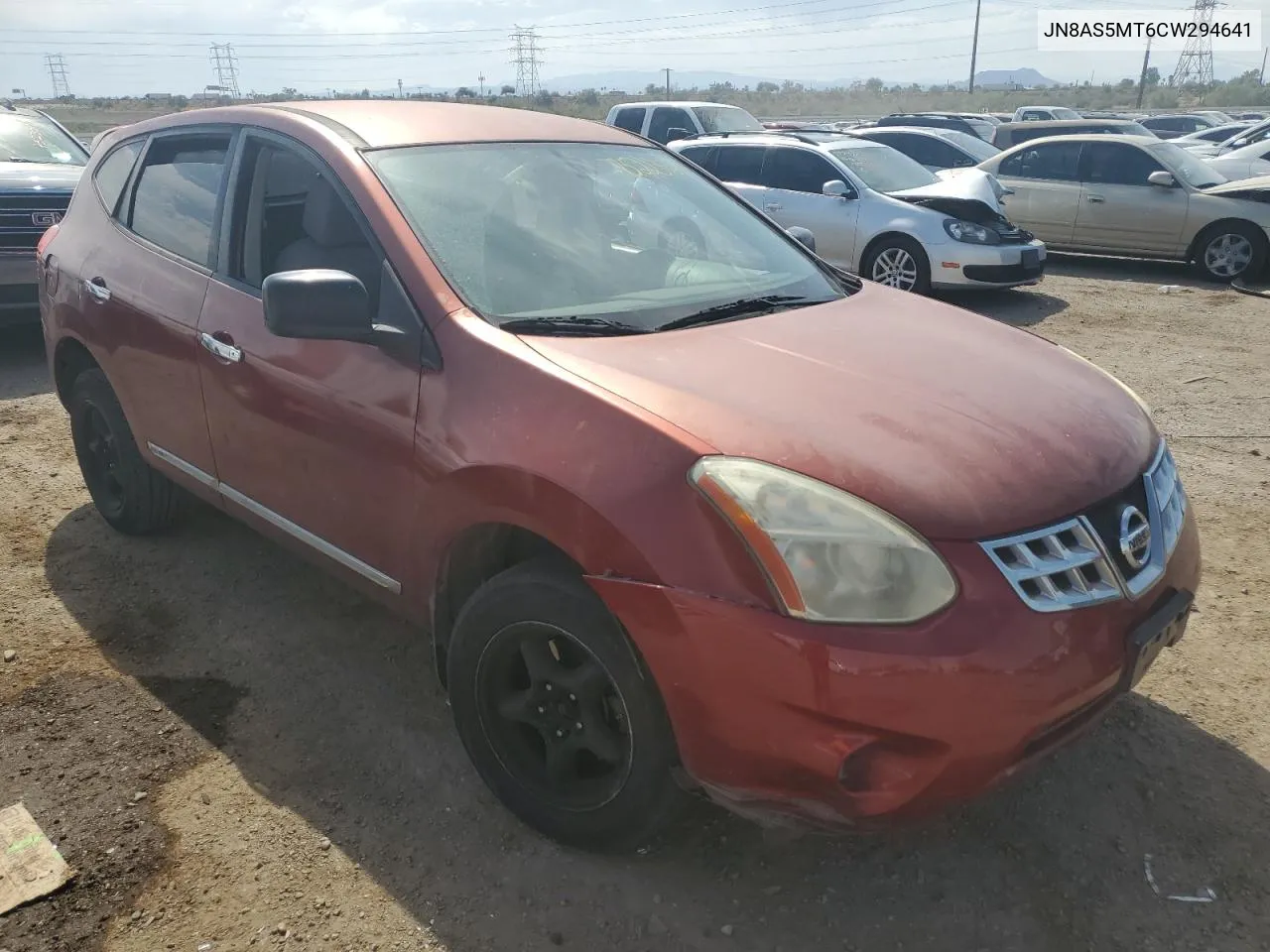 2012 Nissan Rogue S VIN: JN8AS5MT6CW294641 Lot: 75223564