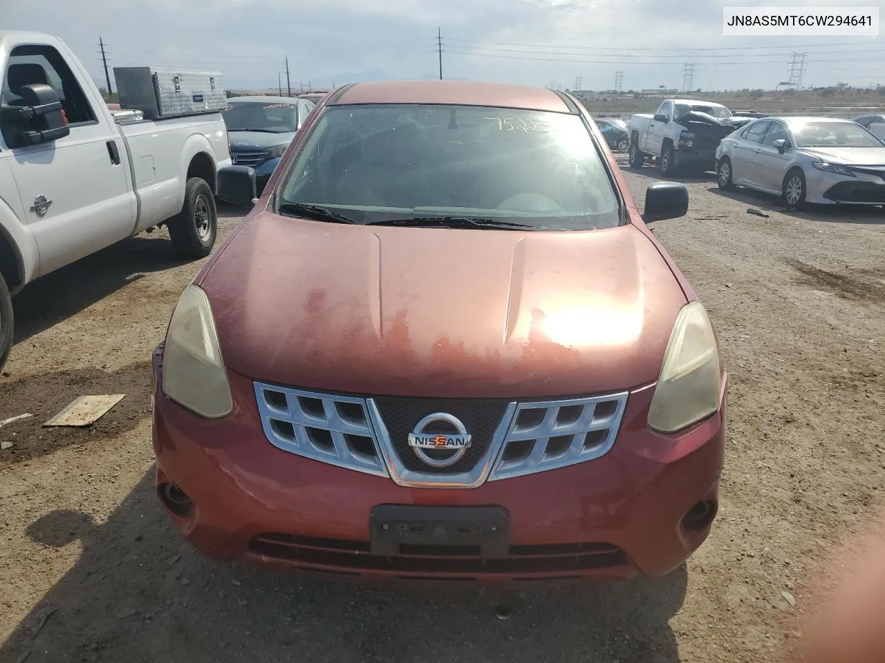 2012 Nissan Rogue S VIN: JN8AS5MT6CW294641 Lot: 75223564