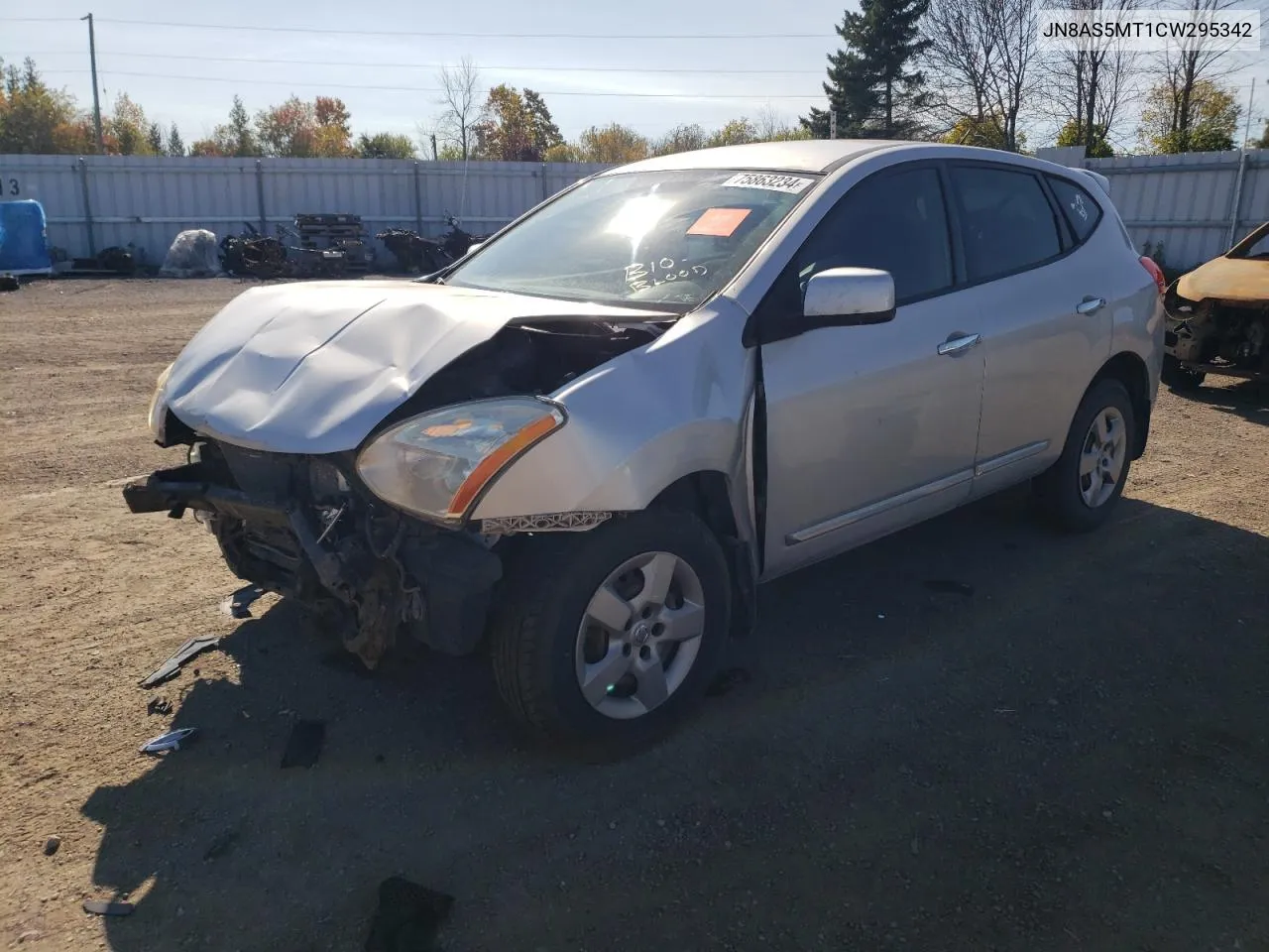 2012 Nissan Rogue S VIN: JN8AS5MT1CW295342 Lot: 75863234