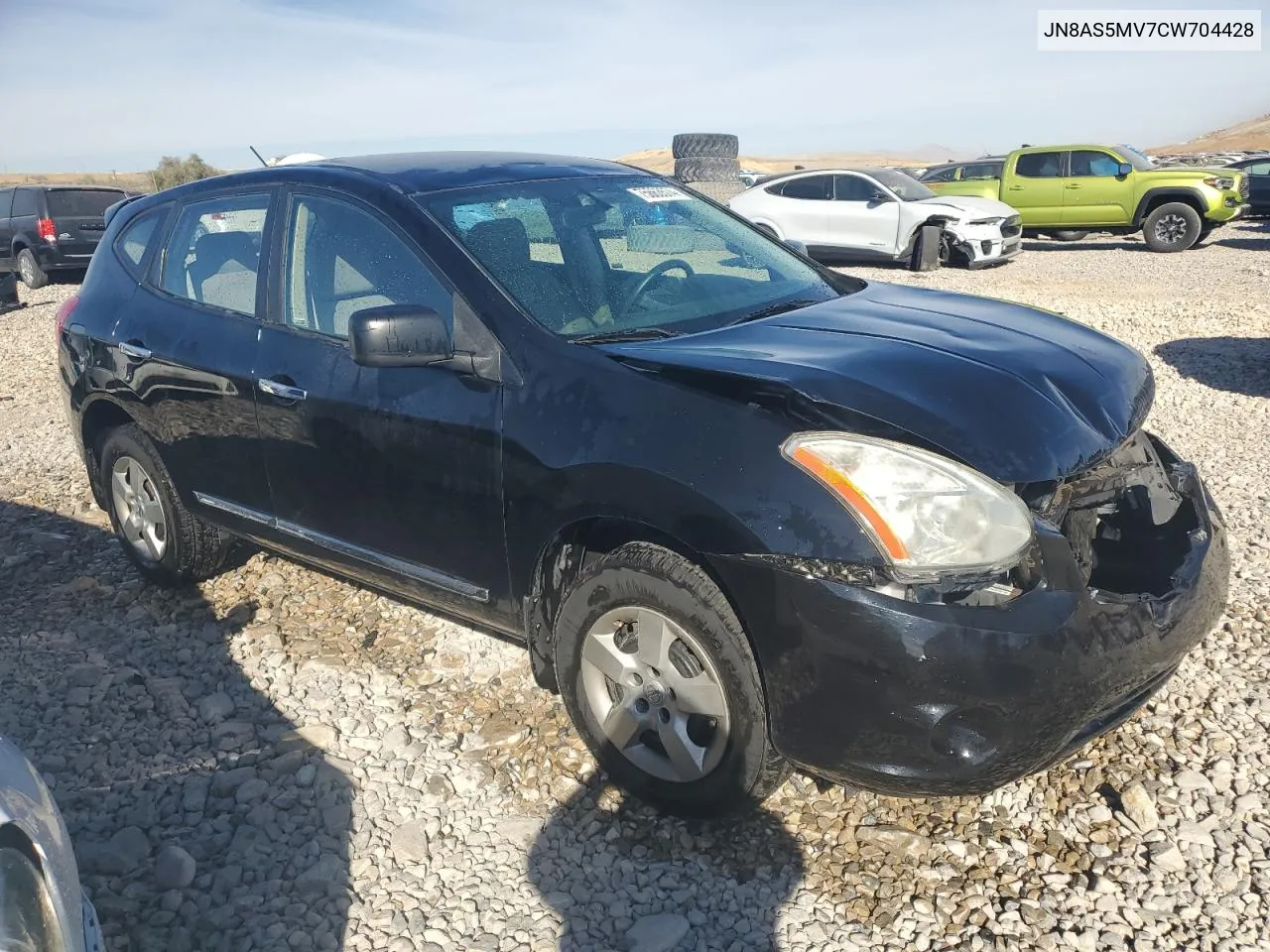 2012 Nissan Rogue S VIN: JN8AS5MV7CW704428 Lot: 75863574