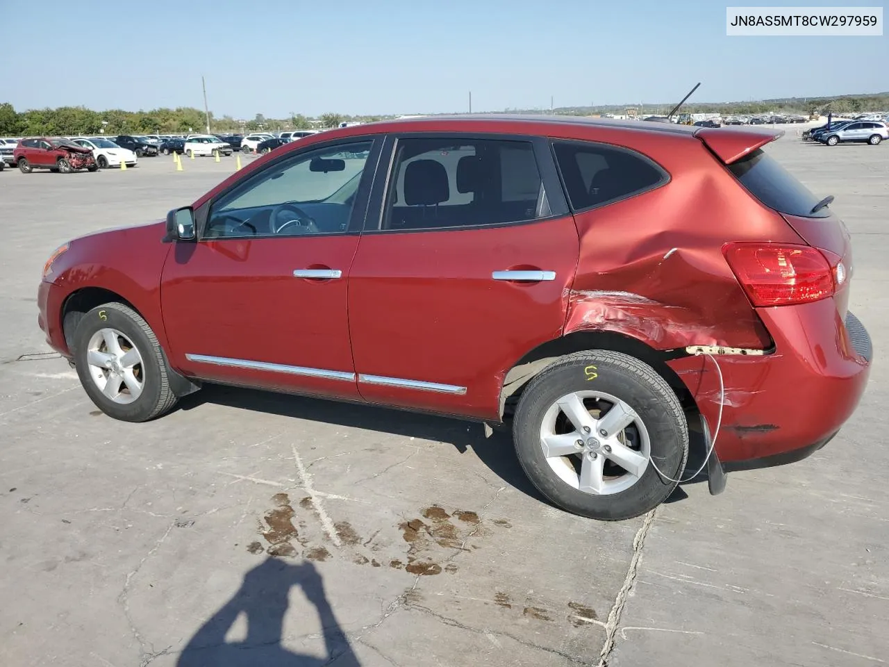 2012 Nissan Rogue S VIN: JN8AS5MT8CW297959 Lot: 76137884