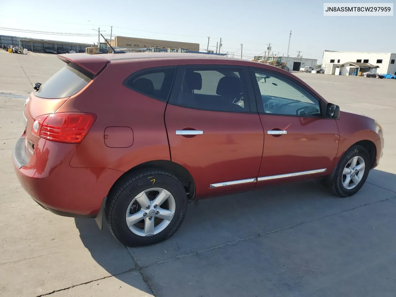 2012 Nissan Rogue S VIN: JN8AS5MT8CW297959 Lot: 76137884