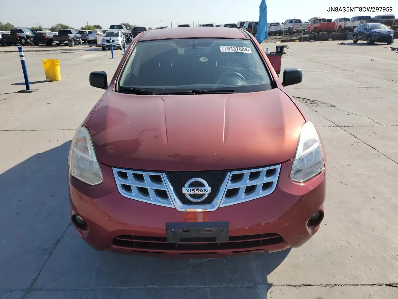 2012 Nissan Rogue S VIN: JN8AS5MT8CW297959 Lot: 76137884