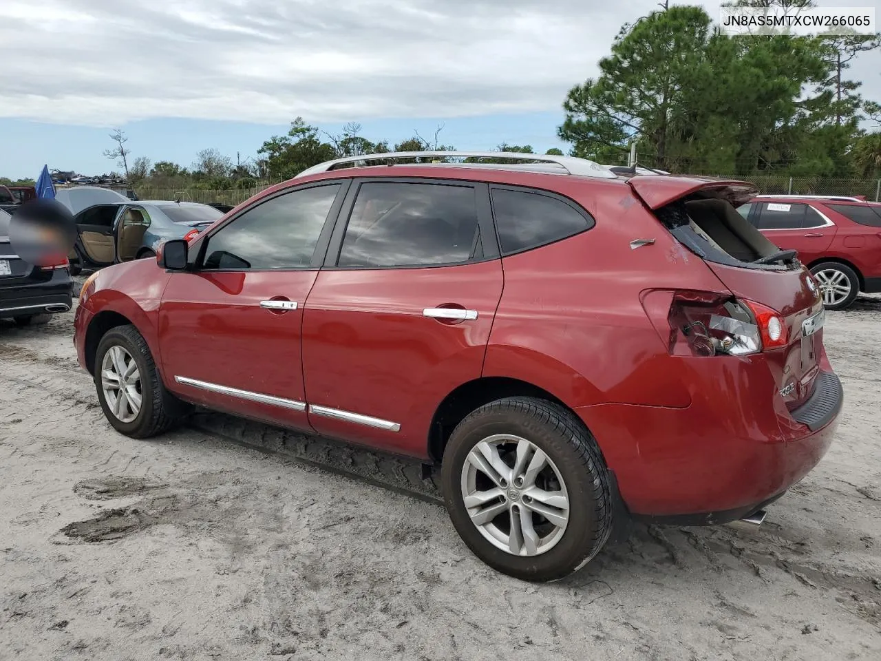 2012 Nissan Rogue S VIN: JN8AS5MTXCW266065 Lot: 76141054