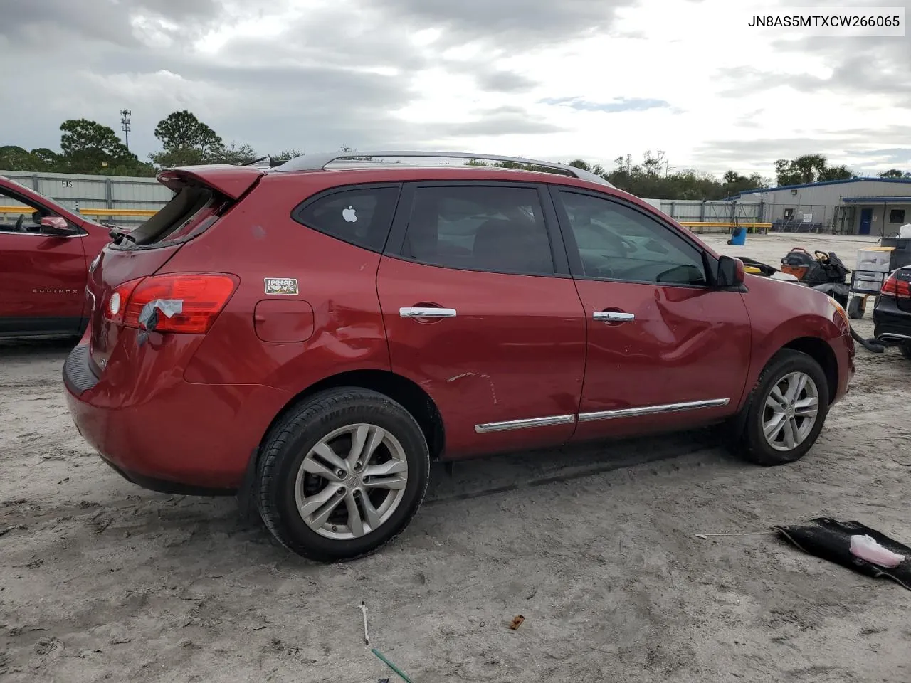 2012 Nissan Rogue S VIN: JN8AS5MTXCW266065 Lot: 76141054