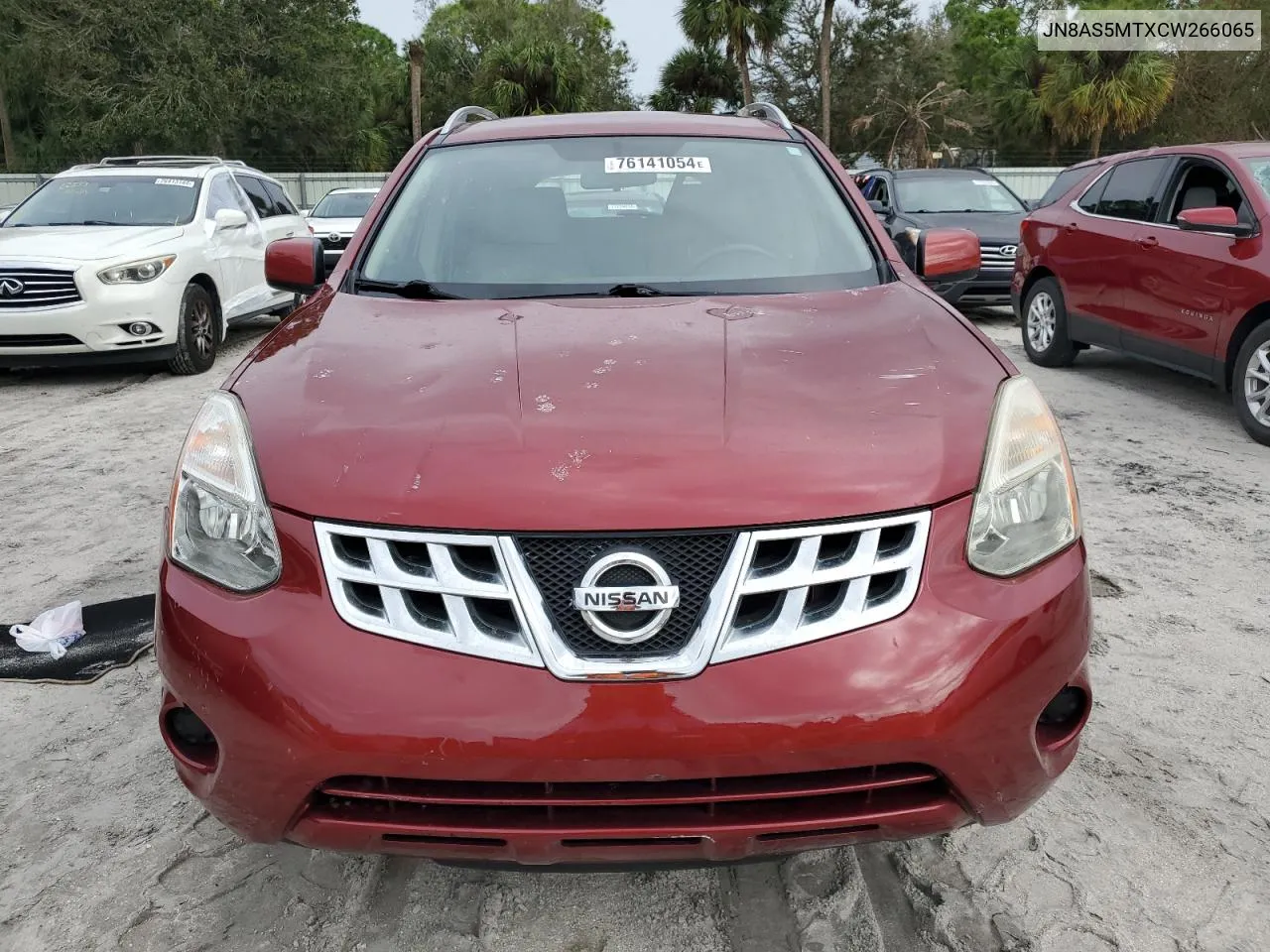 2012 Nissan Rogue S VIN: JN8AS5MTXCW266065 Lot: 76141054